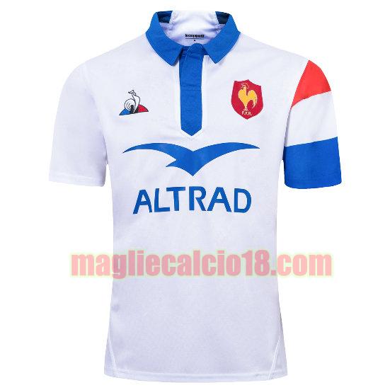 maglia rugby calcio france 2018-2019 seconda bianca