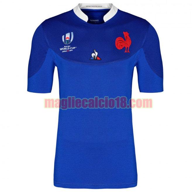 maglia rugby calcio france 2019 prima blu