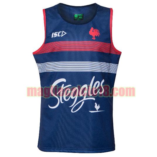 maglia rugby calcio france 2020 tank top blu