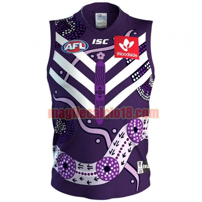 maglia rugby calcio fremantle dockers 2020 indigenous guernsey viola