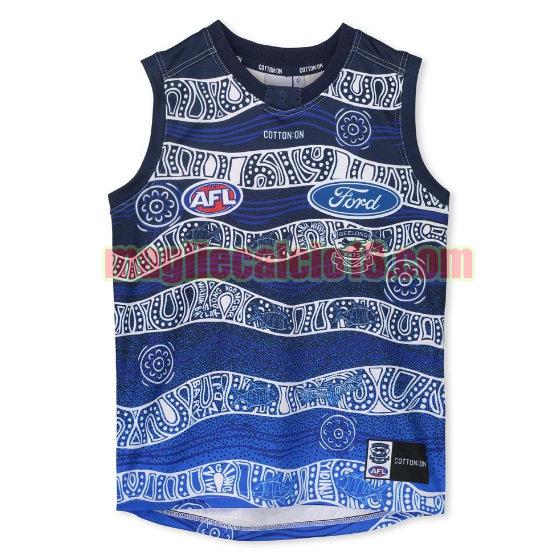 maglia rugby calcio geelong cats 2020 indigenous guernsey bianca