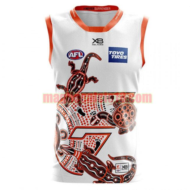 maglia rugby calcio gws giants 2020 indigenous bianca