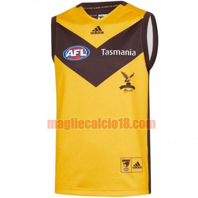 maglia rugby calcio hawthorn hawks 2019 guernsey giallo