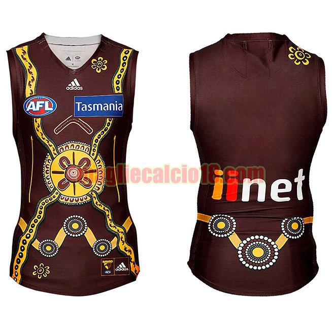 maglia rugby calcio hawthorn hawks 2020 indigenous guernsey viola