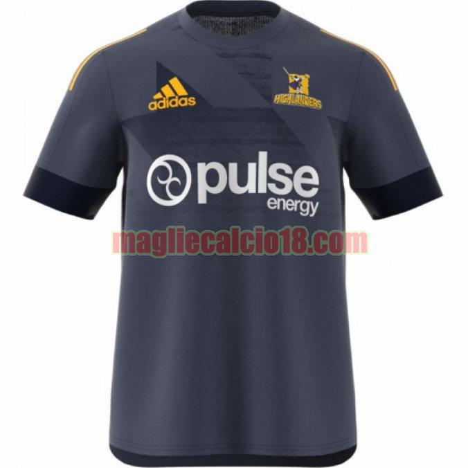 maglia rugby calcio highlanders 2020 formazione nero