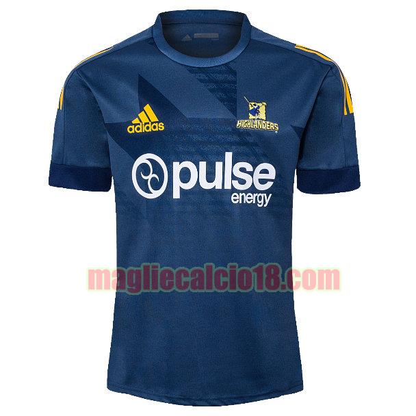 maglia rugby calcio highlanders 2021 prima blu