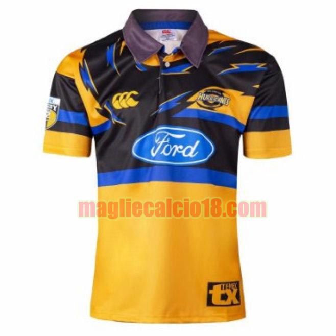 maglia rugby calcio hurricanes 1999 prima giallo