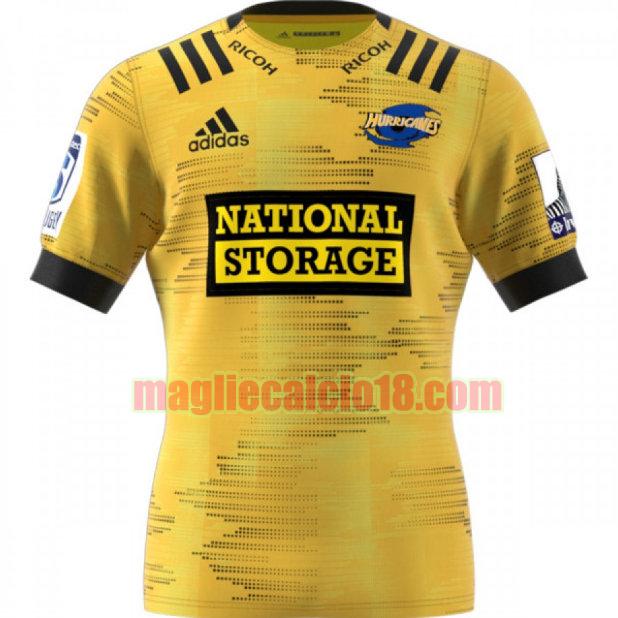 maglia rugby calcio hurricanes 2020 prima giallo