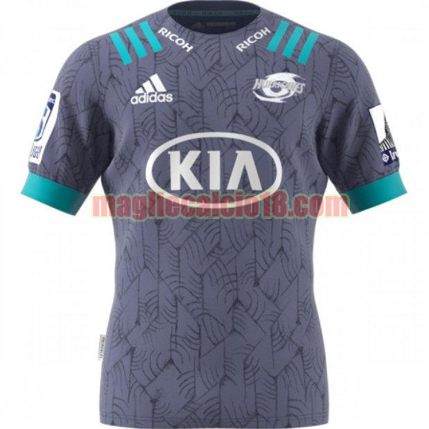 maglia rugby calcio hurricanes 2020 primeblue nero