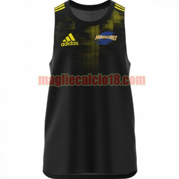 maglia rugby calcio hurricanes 2020 tank top nero