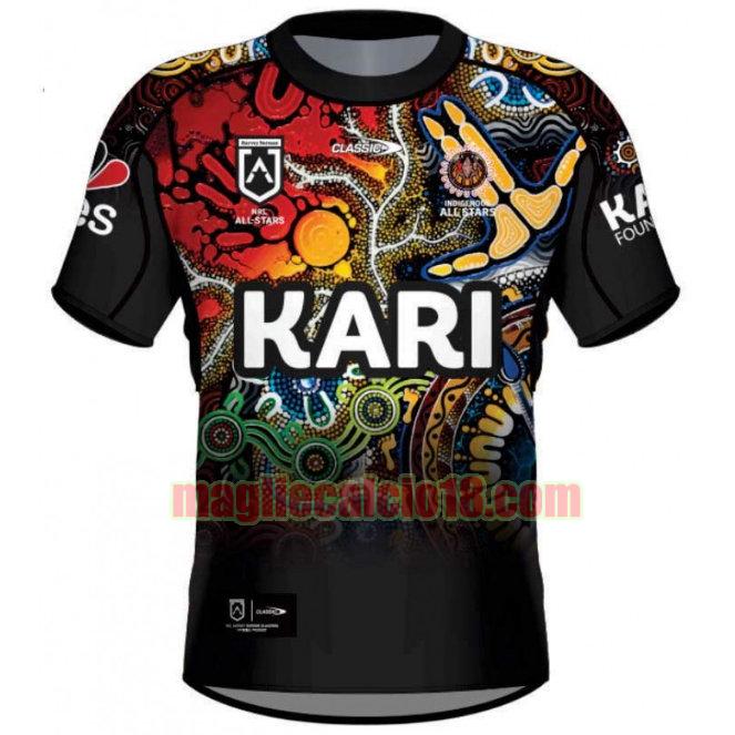 maglia rugby calcio indigenous all stars 2021 prima nero