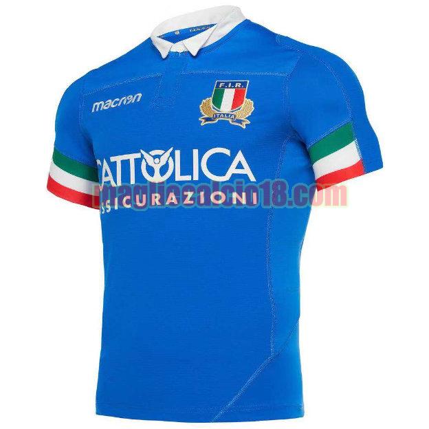 maglia rugby calcio italy 2019-2020 prima blu