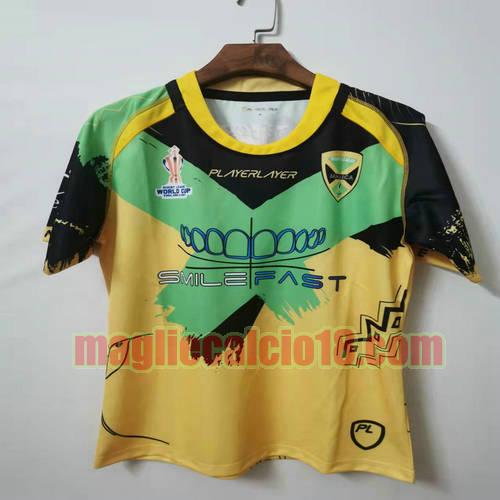 maglia rugby calcio jamaica 2022 giallo verde