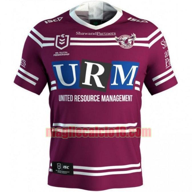 maglia rugby calcio manly warringah sea eagles 2019 prima viola