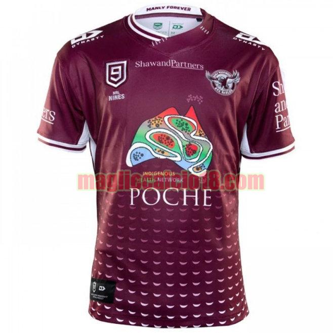 maglia rugby calcio manly warringah sea eagles 2020 nines viola