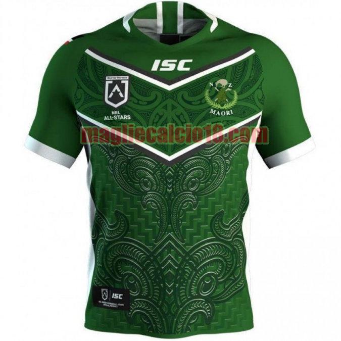 maglia rugby calcio maori all stars 2020 formazione verde