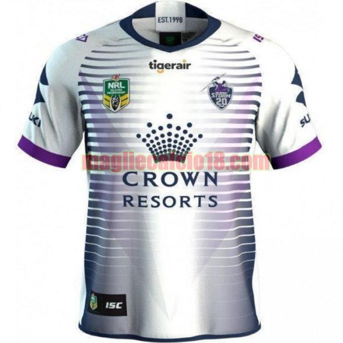 maglia rugby calcio melbourne storm 2018 seconda bianca