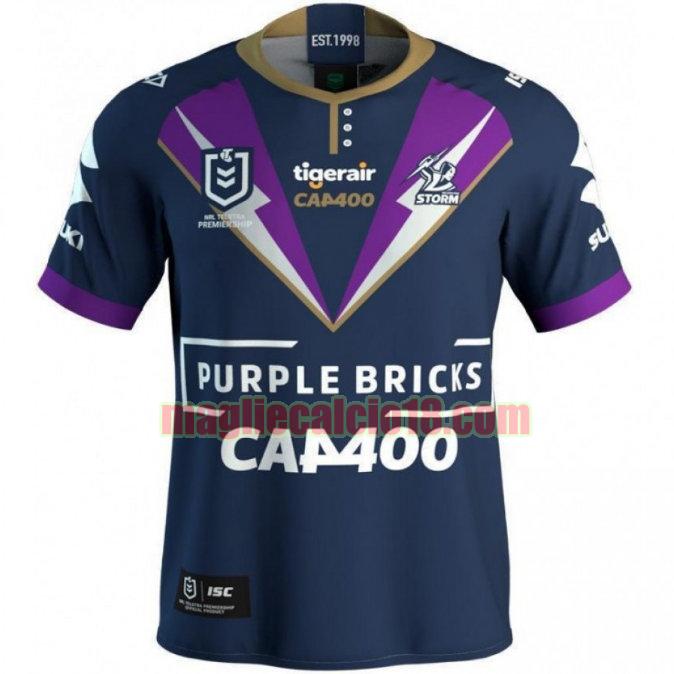 maglia rugby calcio melbourne storm 2019 game blu