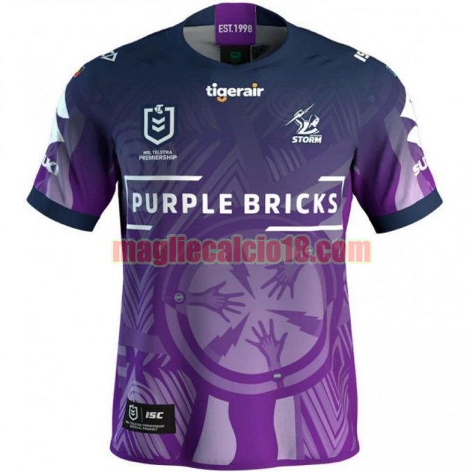 maglia rugby calcio melbourne storm 2019 indigenous viola