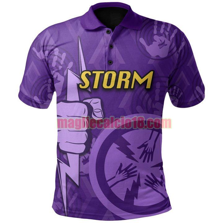 maglia rugby calcio melbourne storm 2021 indigenous viola