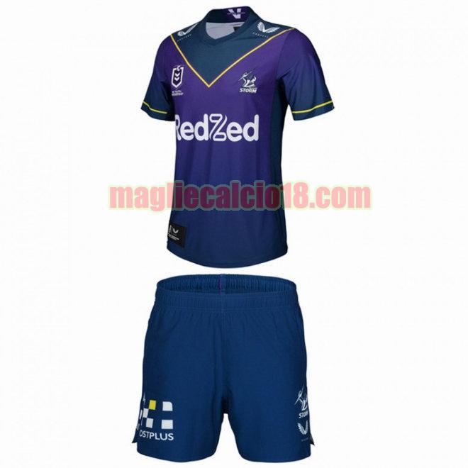 maglia rugby calcio melbourne storm 2021 prima bambino viola