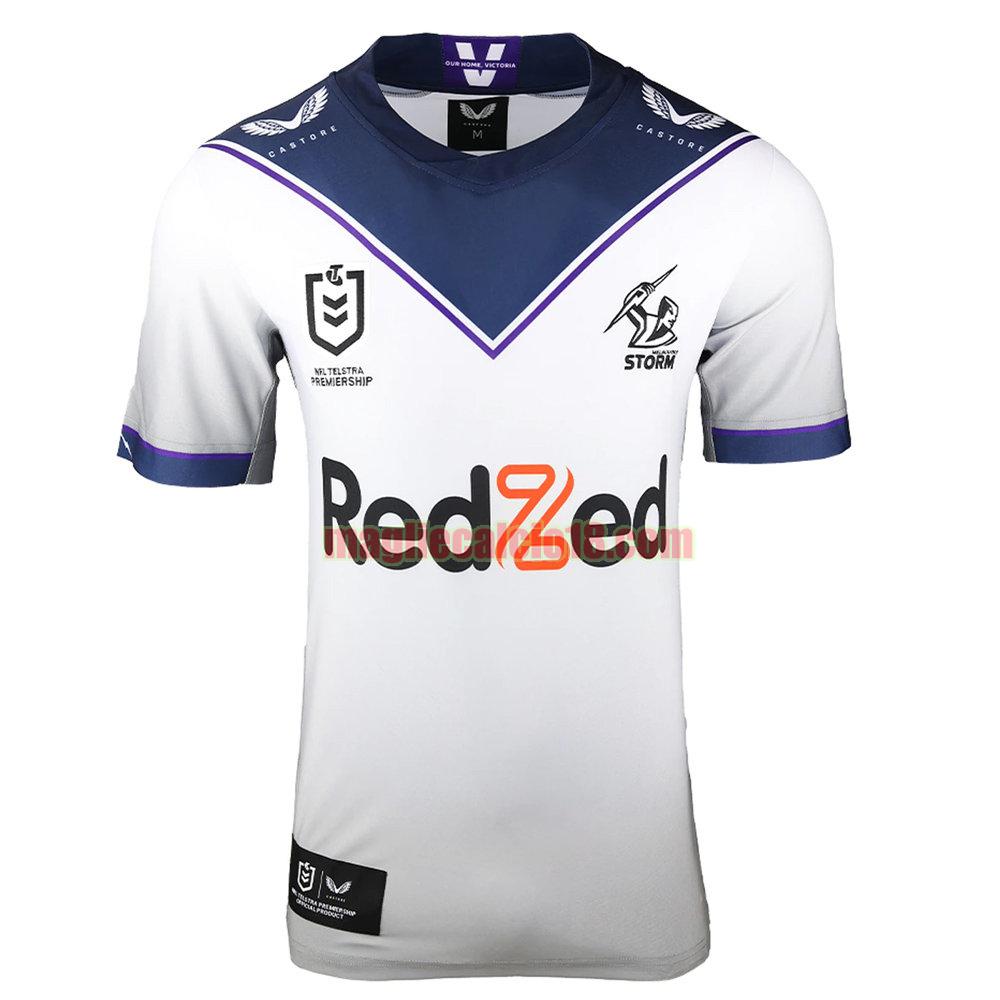 maglia rugby calcio melbourne storm 2021 seconda bianca