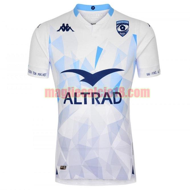 maglia rugby calcio montpellier herault 2020-2021 seconda bianca