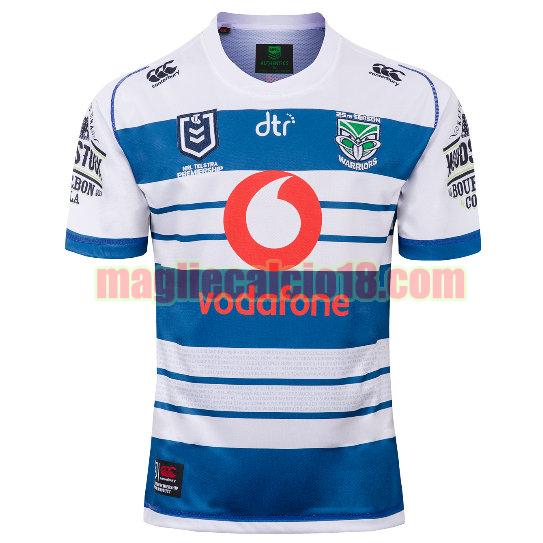 maglia rugby calcio new zealand warriors 2019-2020 commemorative bianca