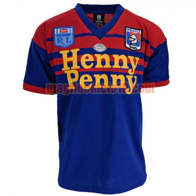 maglia rugby calcio newcastle knights 1988 prima blu