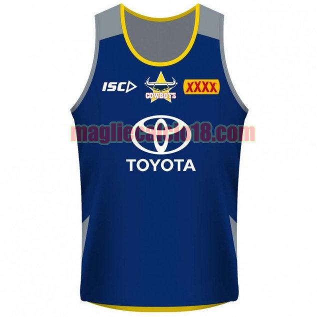 maglia rugby calcio north queensland cowboys 2018 formazione blu