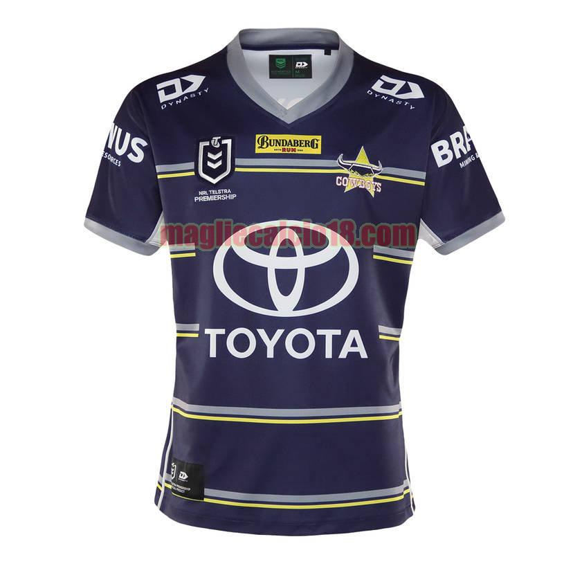 maglia rugby calcio north queensland cowboys 2021 prima blu