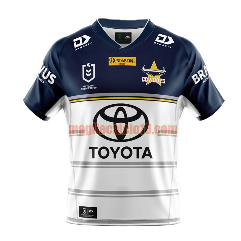 maglia rugby calcio north queensland cowboys 2021 seconda bianca