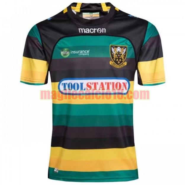 maglia rugby calcio northampton saints 2017-2018 prima nero