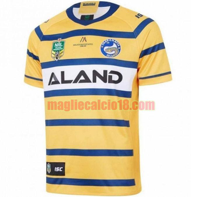 maglia rugby calcio parramatta eels 2018 seconda giallo