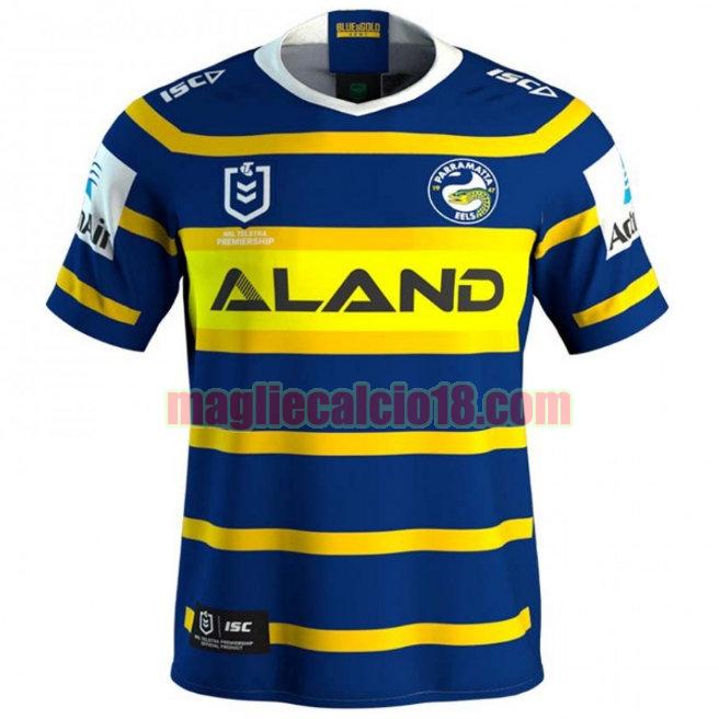 maglia rugby calcio parramatta eels 2019 prima blu