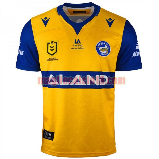 maglia rugby calcio parramatta eels 2021 seconda giallo