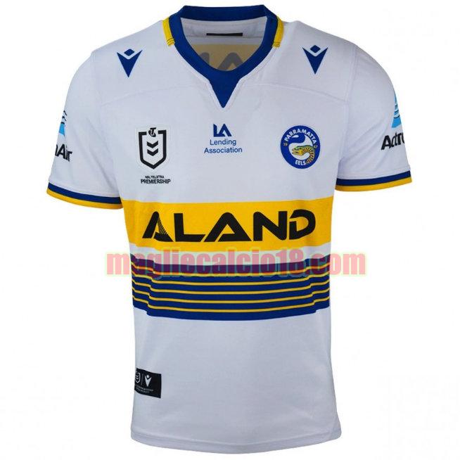 maglia rugby calcio parramatta eels 2021 terza bianca