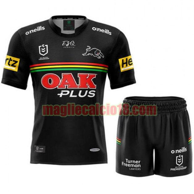 maglia rugby calcio penrith panthers 2021 prima bambino nero