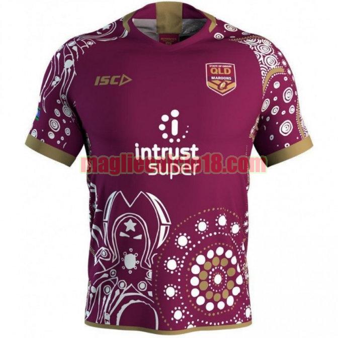 maglia rugby calcio queensland maroons 2018 indigenous viola