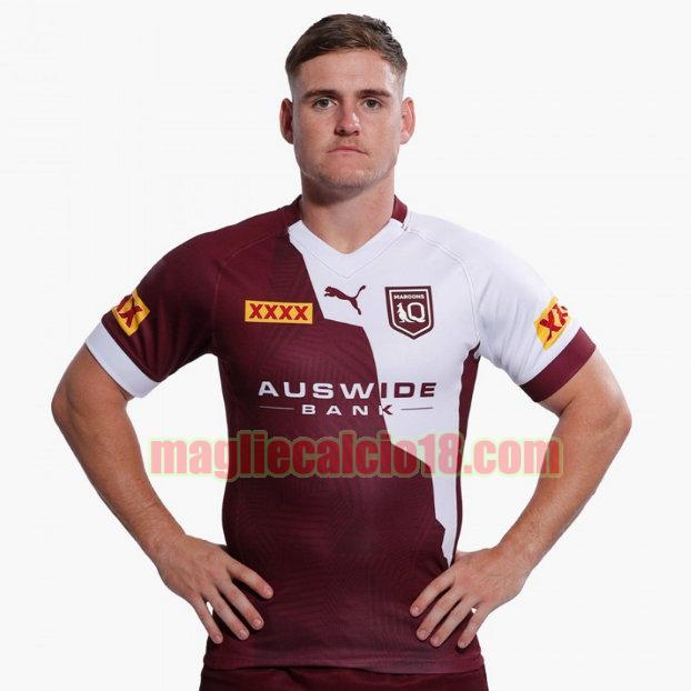 maglia rugby calcio queensland maroons 2021 captain run viola