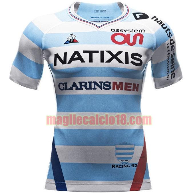 maglia rugby calcio racing 92 2018-19 prima bianca