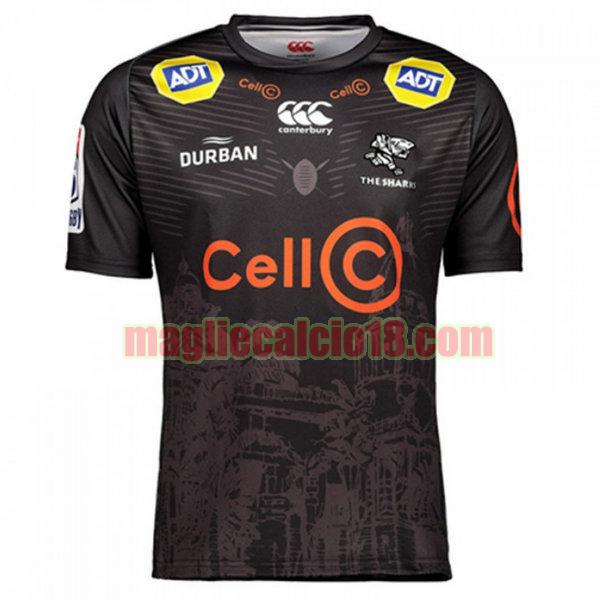 maglia rugby calcio sharks 2019 prima nero