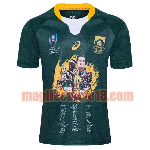 maglia rugby calcio south africa 2019 champion verde