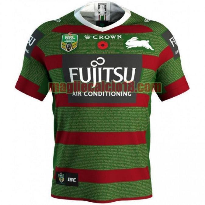 maglia rugby calcio south sydney rabbitohs 2018 commemorative verde