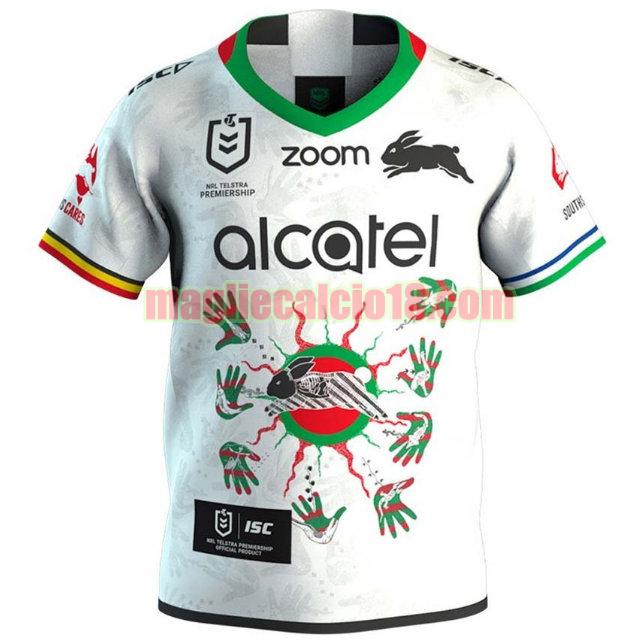 maglia rugby calcio south sydney rabbitohs 2020 indigenous bianca