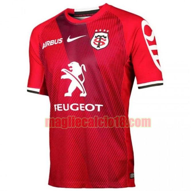 maglia rugby calcio stade toulousain 2018-2019 terza rosso