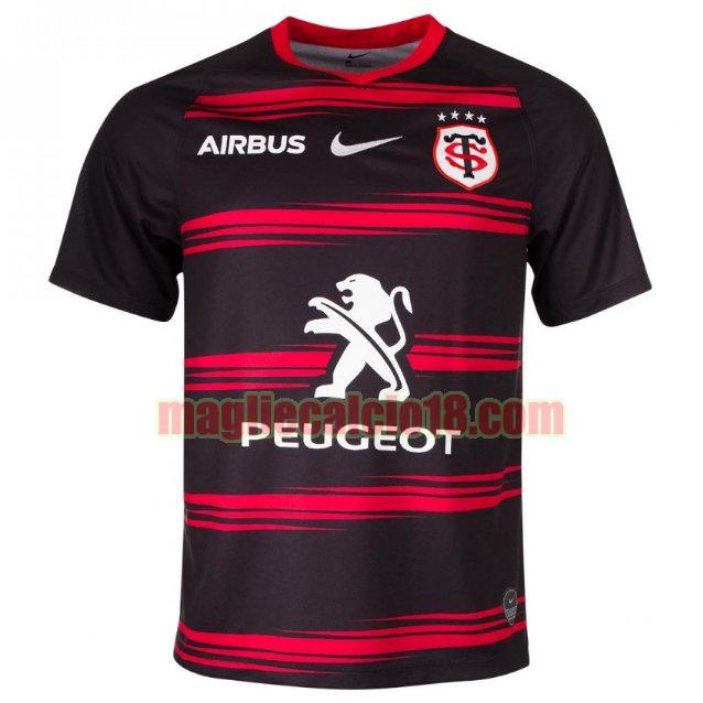 maglia rugby calcio stade toulousain 2020-2021 prima nero