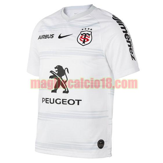 maglia rugby calcio stade toulousain 2020-2021 seconda bianca