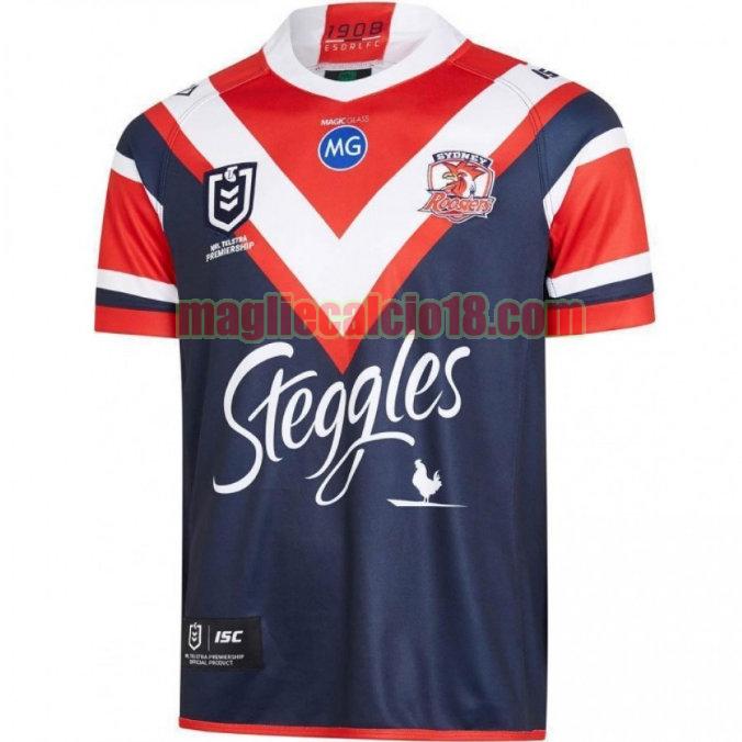 maglia rugby calcio sydney roosters 2019 prima blu