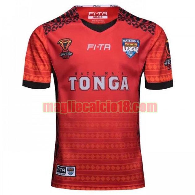 maglia rugby calcio tonga 2016-17 prima rosso